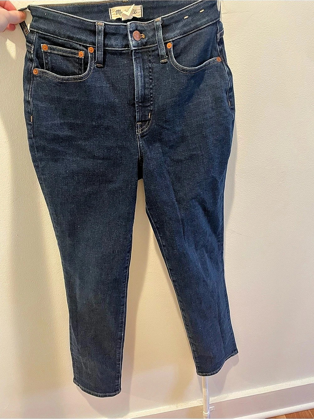 Madewell The Curvy Perfect Vintage Jean Skinny Jeans Blue Waist 26